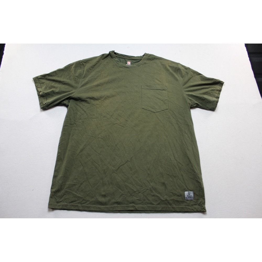 Rugged Elements Pocket Tee Mens Extra Large Green Good Short Sleeve Utility